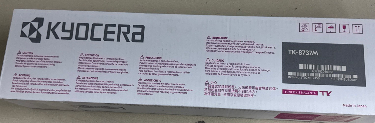 GENUINE KYOCERA TK-8737M TONER KIT Magenta - NEW SEALED - 