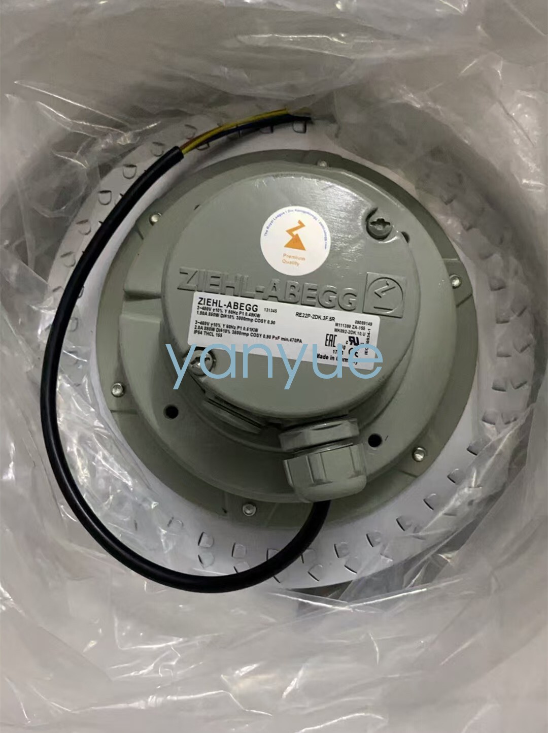 1PCS NEW ZIEHL-ABEGG RE22P-2DK.3F.5R Axial-Flow Fan  FedEx or DHL