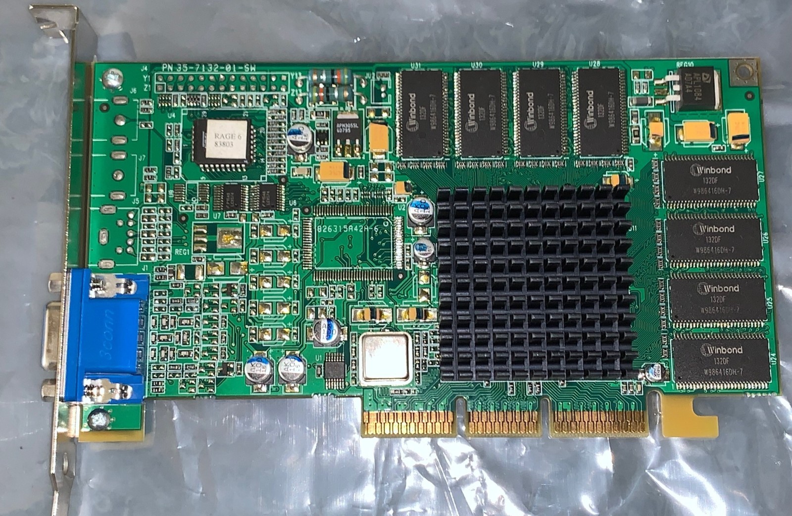 Vintage ATI Rage 6 Pro 64Mb SDR AGP Video Card