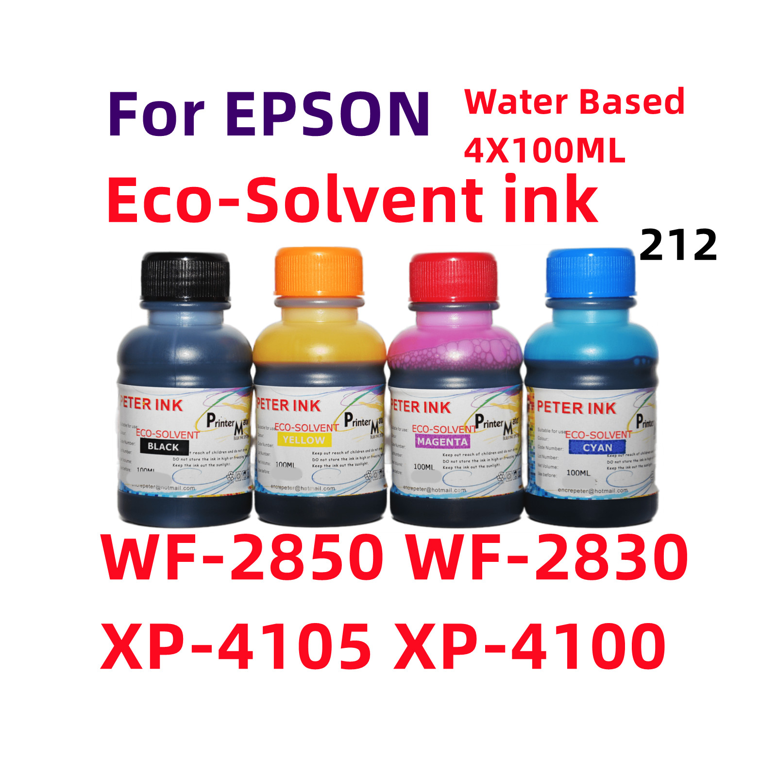 Eco solvent ink bottles forWF2830 WF2550 XP4100 XP4105 T212 212 cartridge
