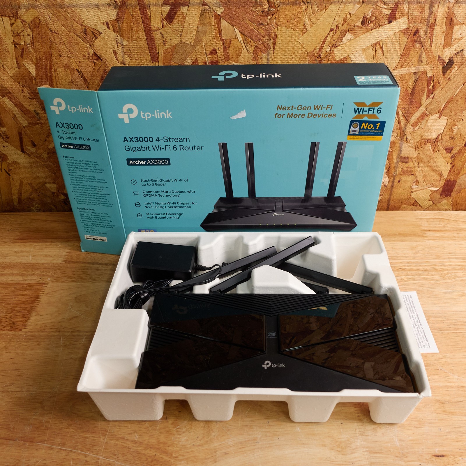 TP-LINK Archer AX3000 Dual-Band Wi-Fi 6 Router - Factory Reset & Tested
