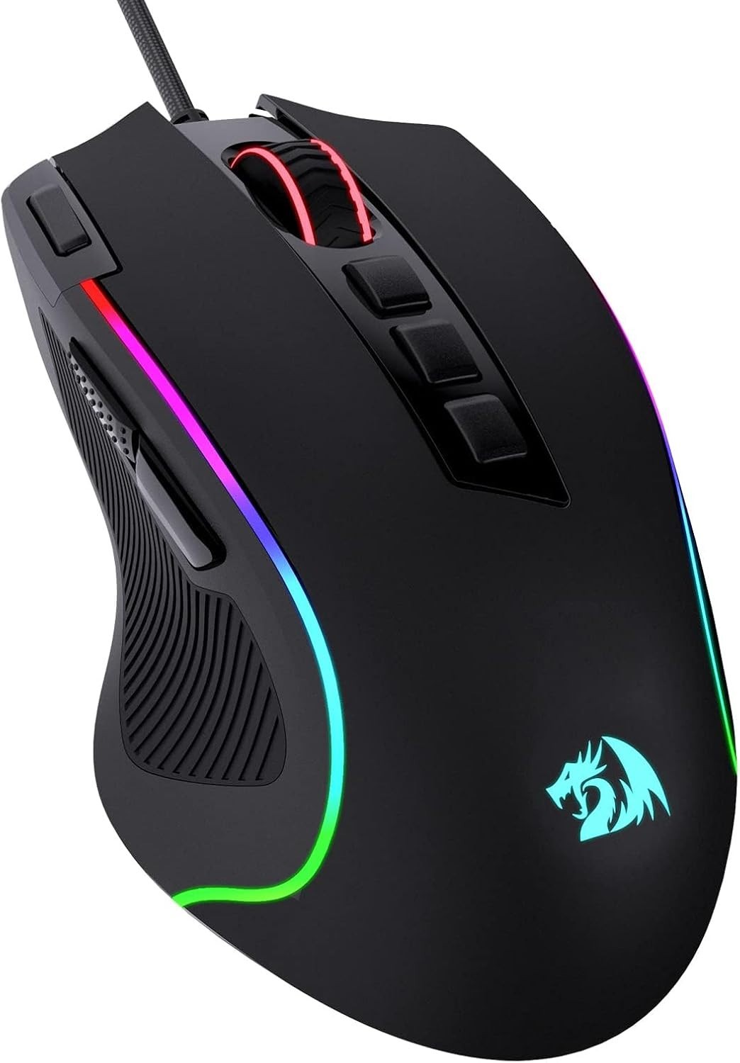 NEW Redragon M612 Predator RGB 8000 DPI 11 Buttons Wired Optical Gaming Mouse