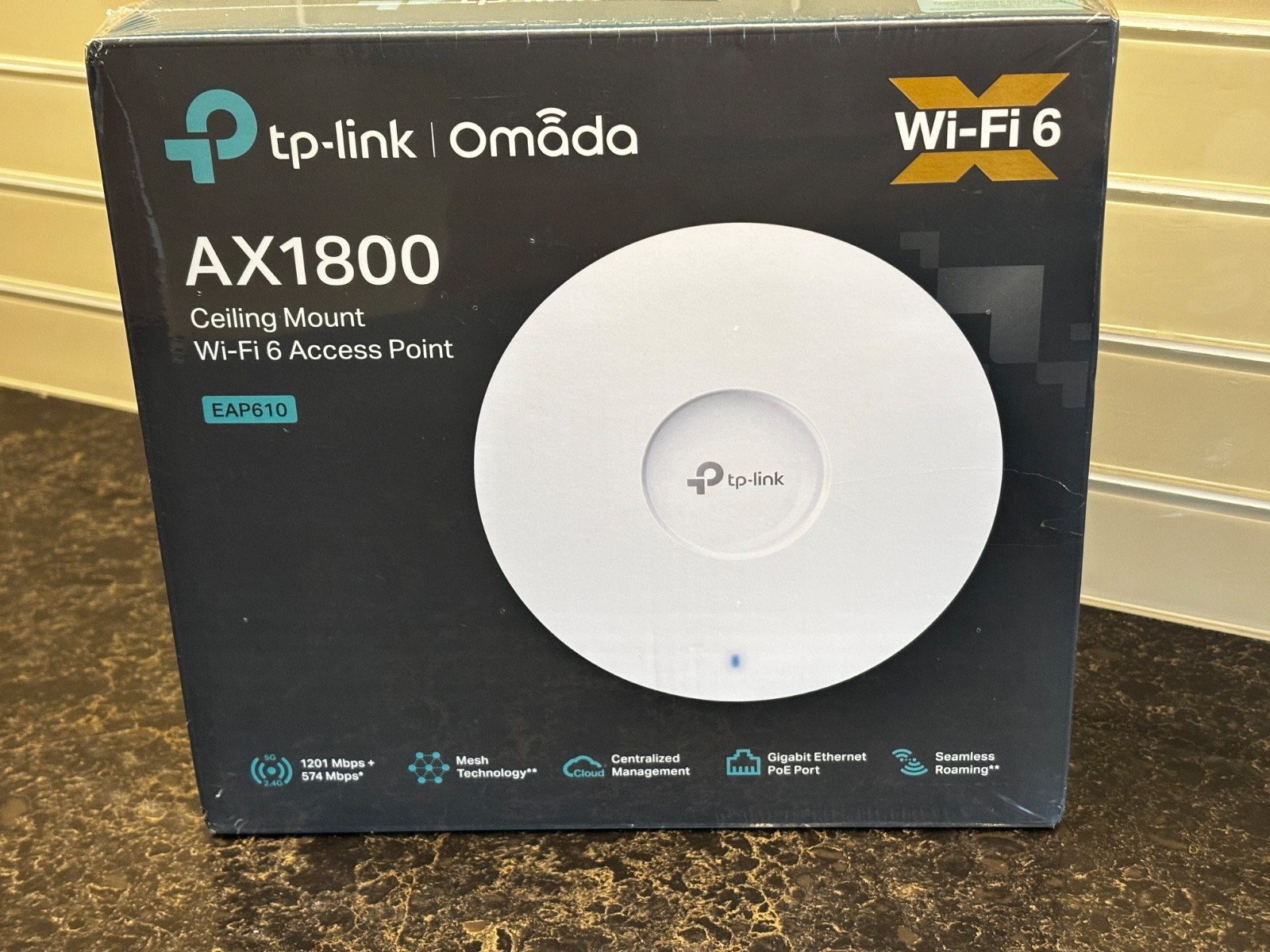TP-Link EAP610 V3.6 AX1800 Ceiling Mount WiFi 6  Access Point - White
