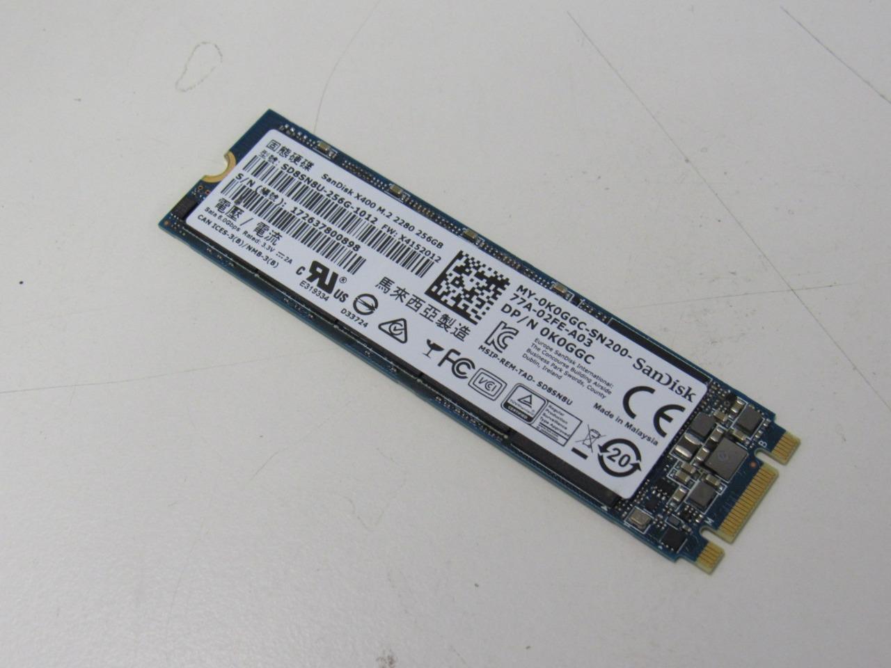 SD8SN8U-256G SanDisk X400 256GB TLC SATA 6Gbps (AES-256) M.2 2280 SSD