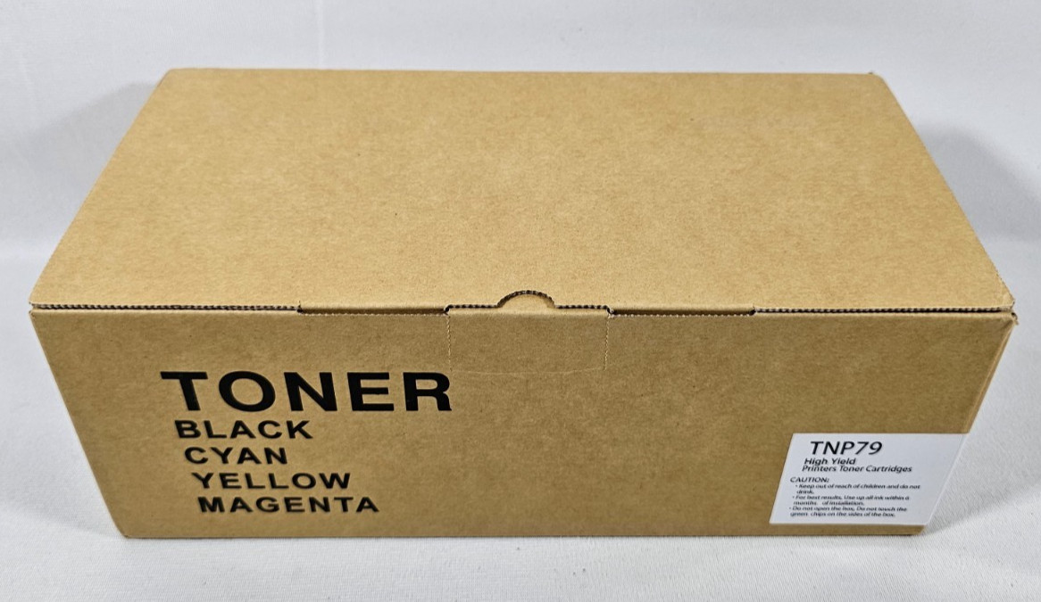 For Konica Minolta TNP79Y TNP79M 4x Toner Cartridge Black Cyan Magenta Yellow