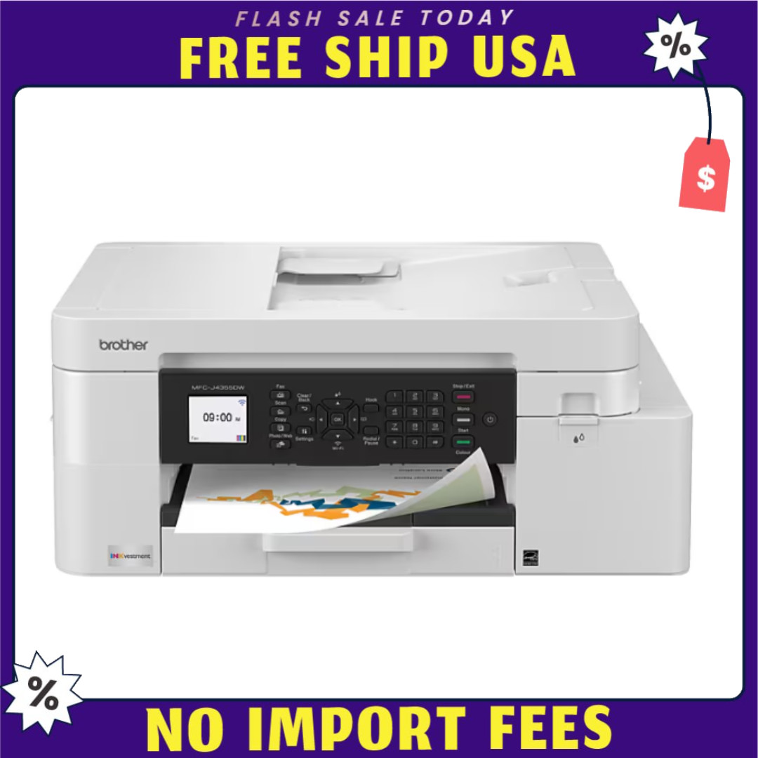 NEW Brother INKvestment MFC-J4355DW Wireless Color All-In-One Inkjet Printer