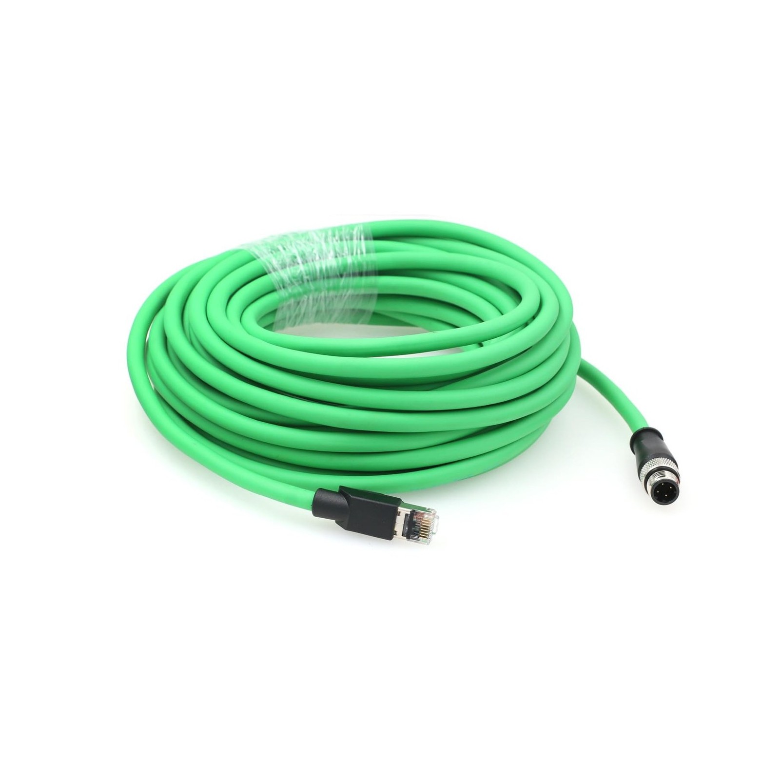 Ethernet M12 4 Pin D-Coding RJ45 CAT5e Cable for PC PLC Profinet Network PoE ...