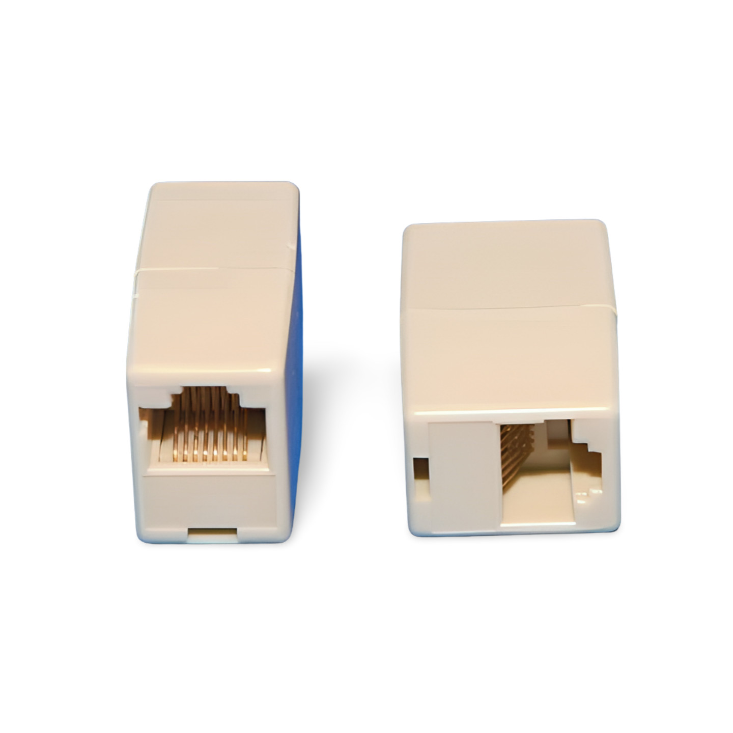 10BaseT Female to Female Coupler RJ45 Adapter - Beige