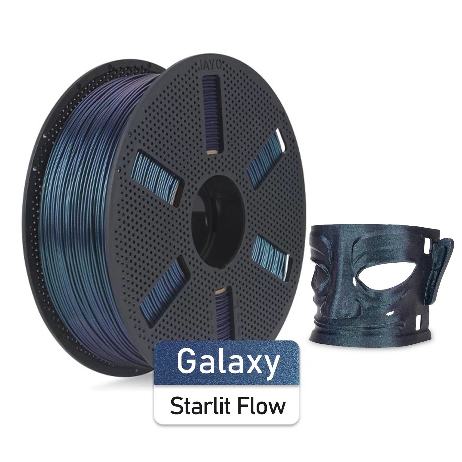 JAYO 1.1KG PLA Galaxy Filament 1.75mm Glitter Sparkle PLA Colorful Twinkling FDM