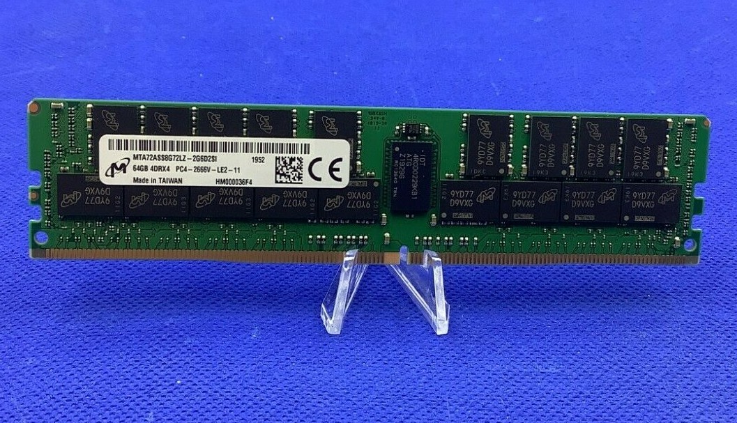 MTA72ASS8G72LZ-2G6D2 MICRON 64GB (1X64GB) 4DRX4 PC4-2666V MEMORY