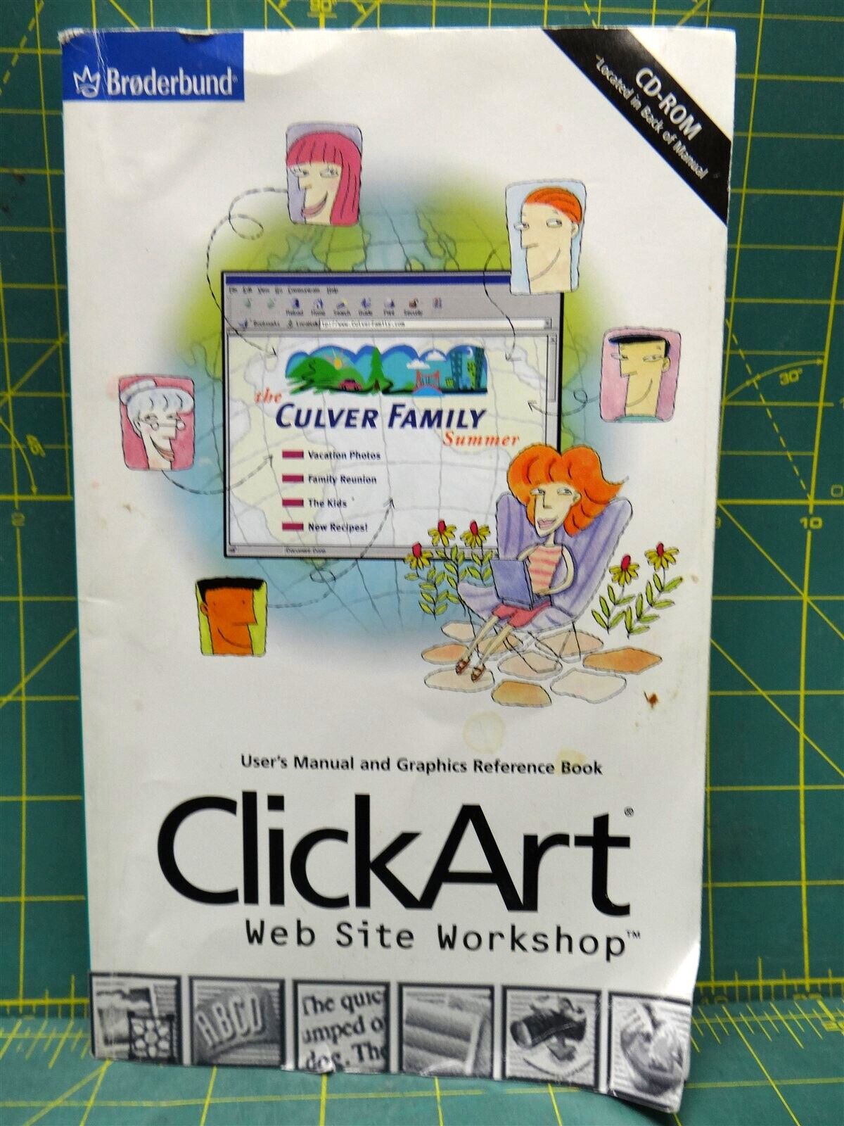 ClickArt Web Site Workshop 1998 Manual and Graphics Reference Book With CD