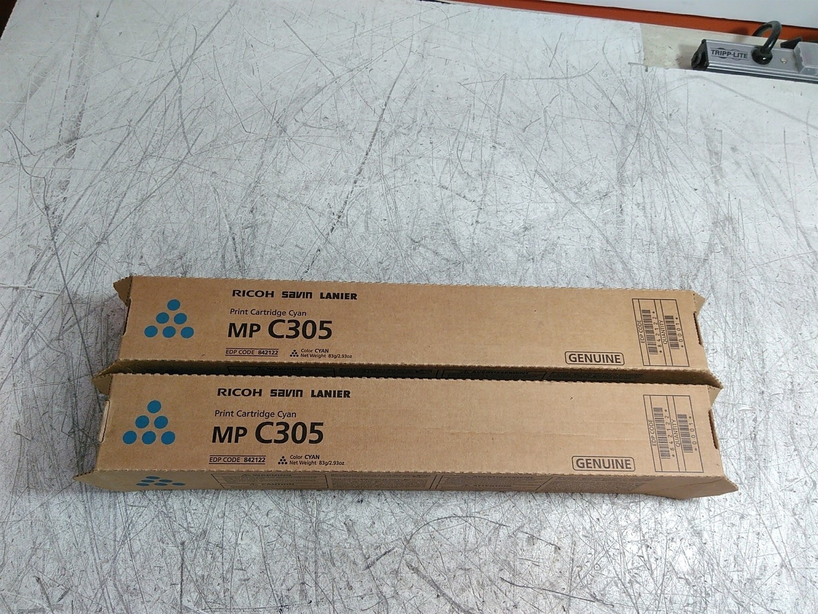 New Lot of 2 Ricoh 842122 MP C305 Cyan Print Cartridge Sealed