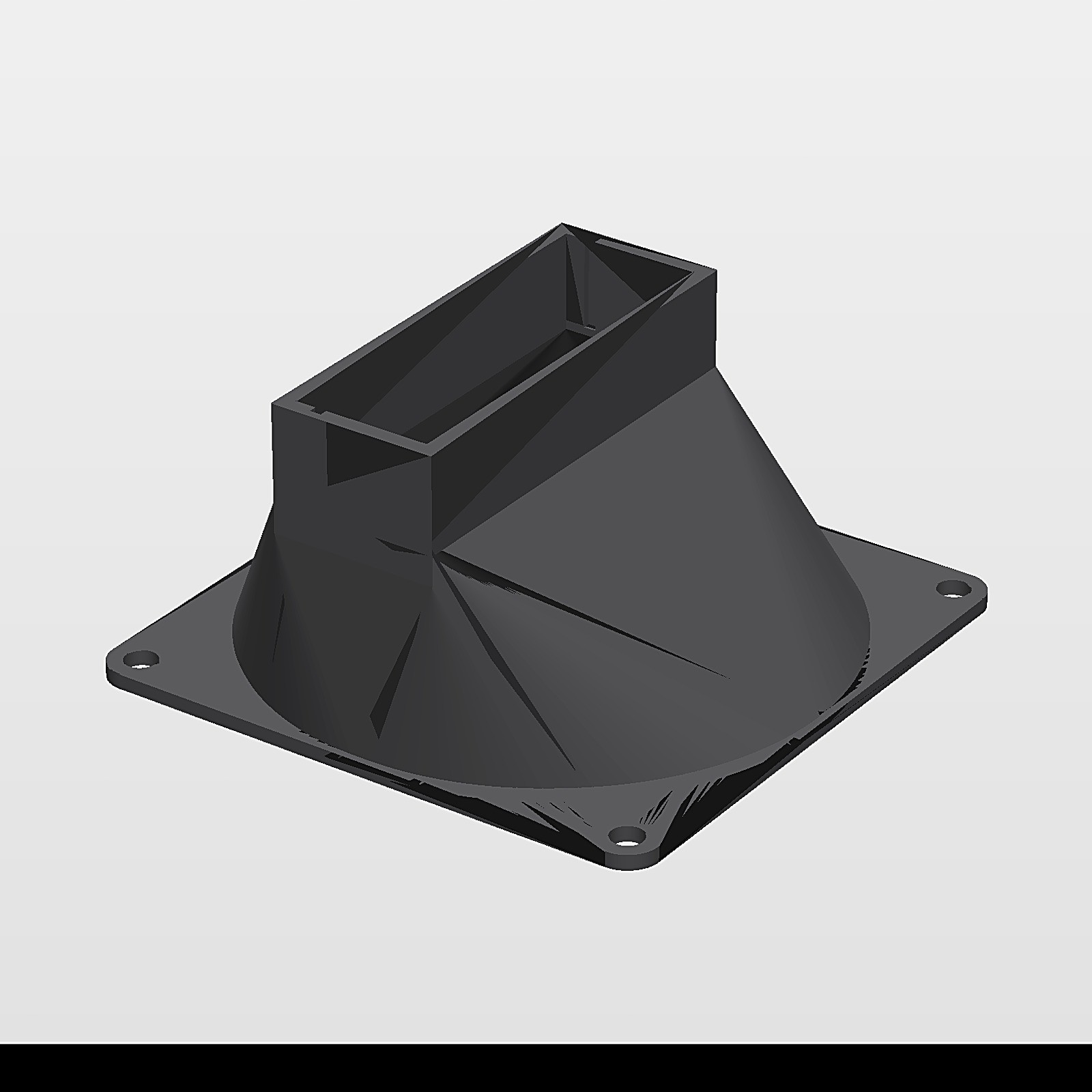 Fan Shroud Adapter for Nvidia Tesla T4 GPU 80mm Fan Cooling Duct