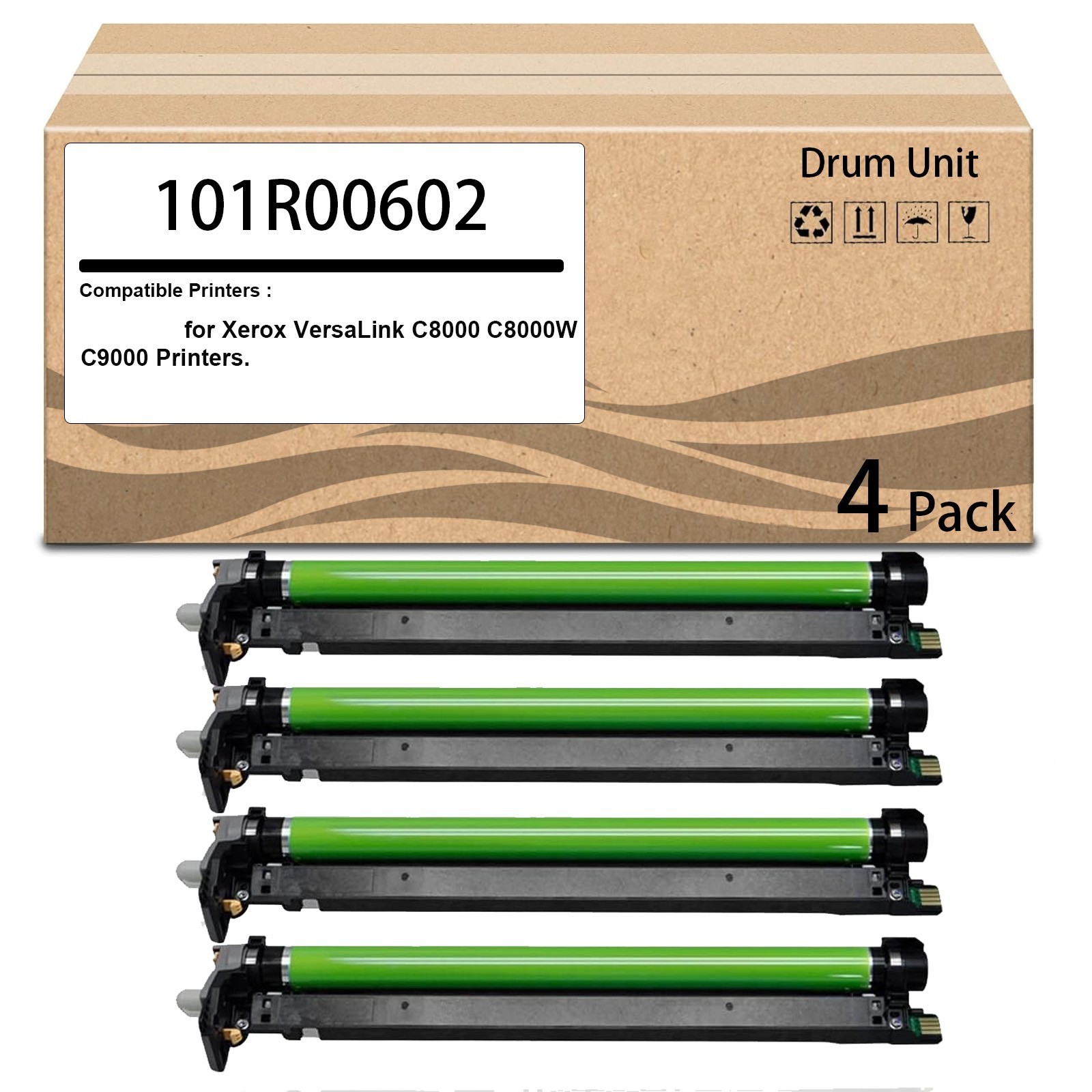 4 Pack 101R00602 Drum Unit Works for Xerox VersaLink C8000 C8000W C9000 Printers
