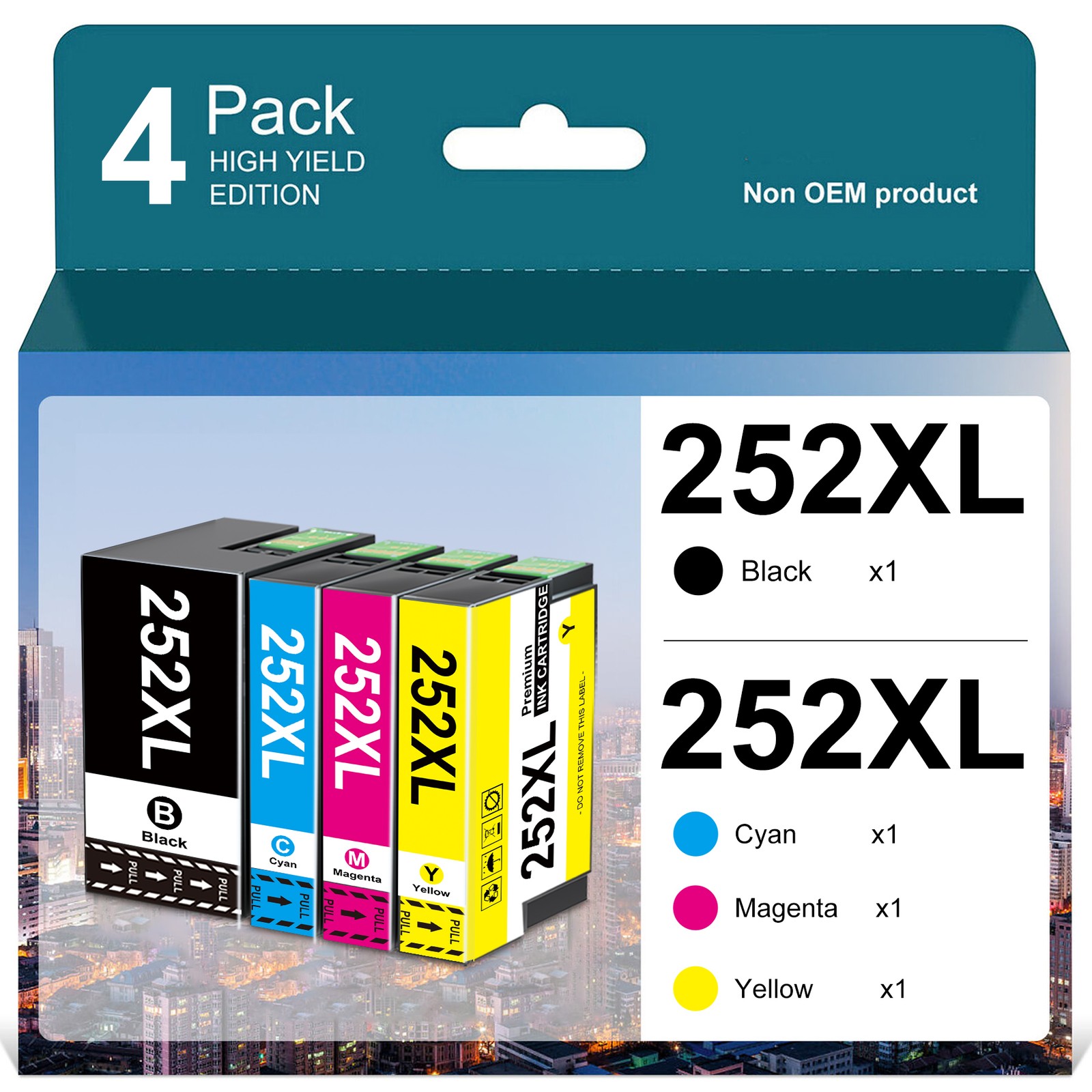 T252XL Ink For Epson 252XL Ink Cartridge for WorkForce 3640 7210 7720 7710 7720