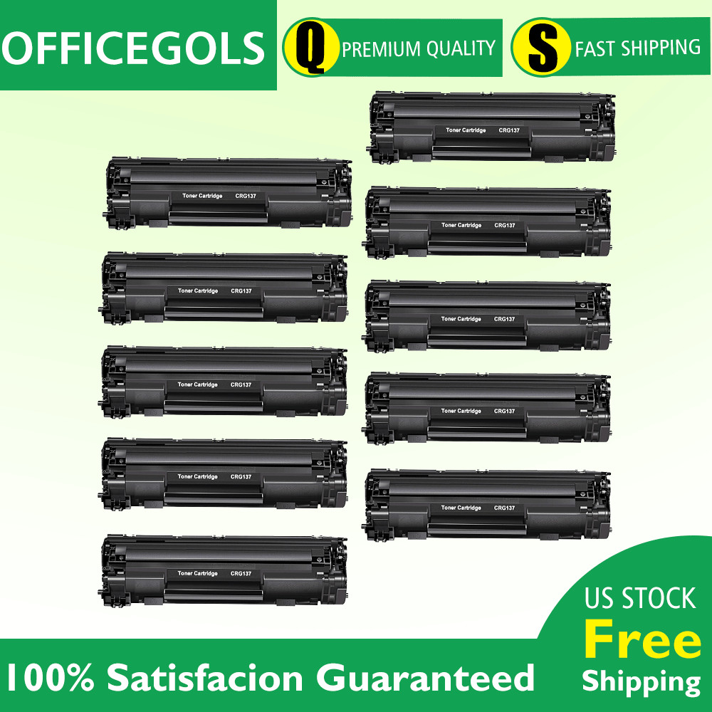 10PKs CRG137 Toner for Canon 137 Canon ImageClass MF232W MF236N MF249dw MF227dw