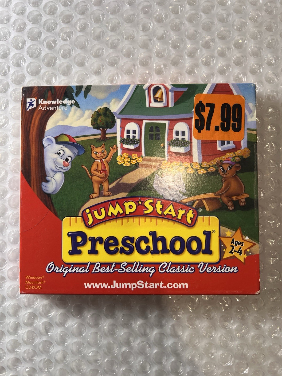 JumpStart Preschool AGES 2-4 Windows/Macintosh CD-ROM PC Only Slightly Used