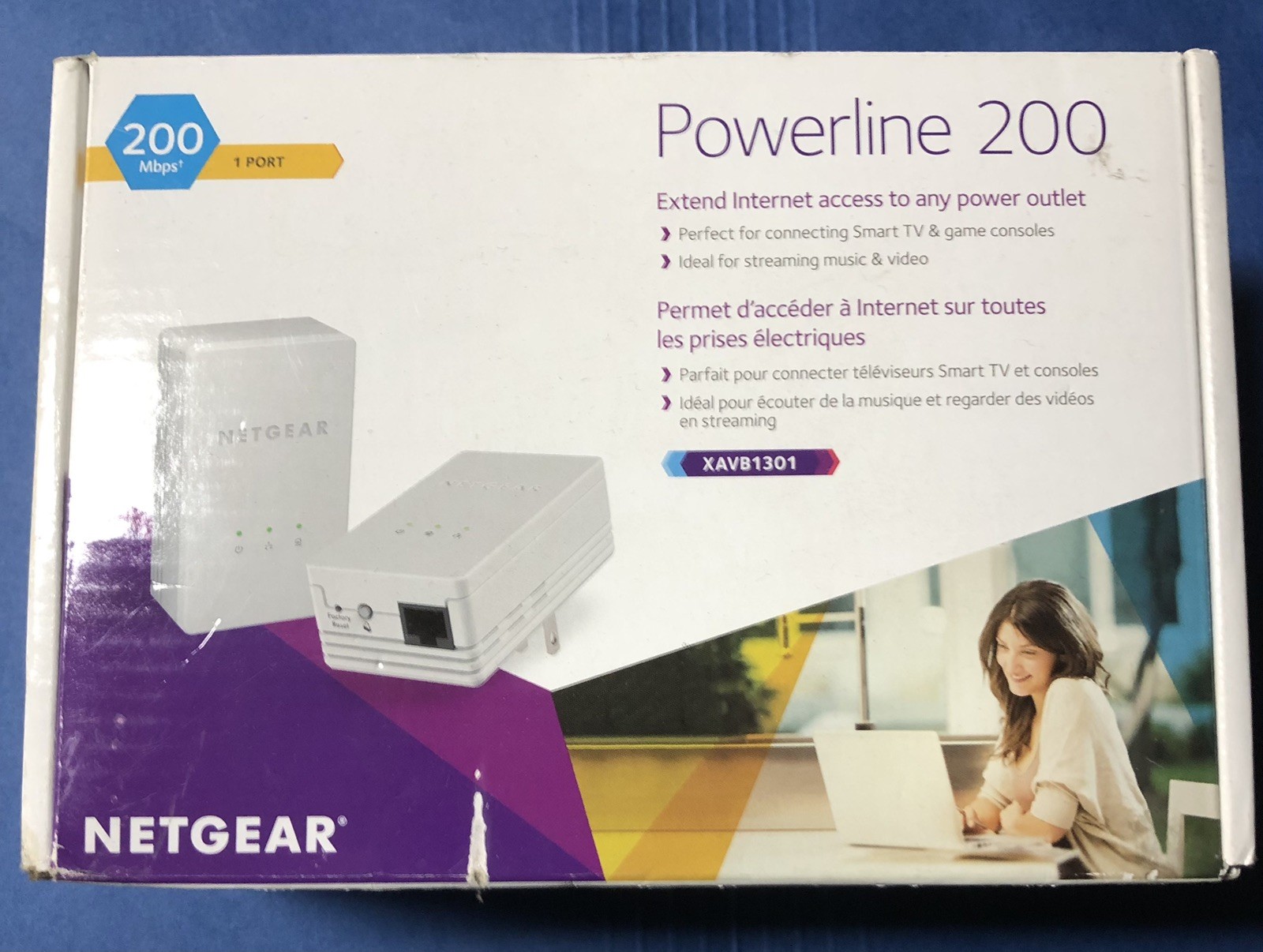 NETGEAR POWERLINE 1200-Model PLP1200-100PAS Brand New Sealed