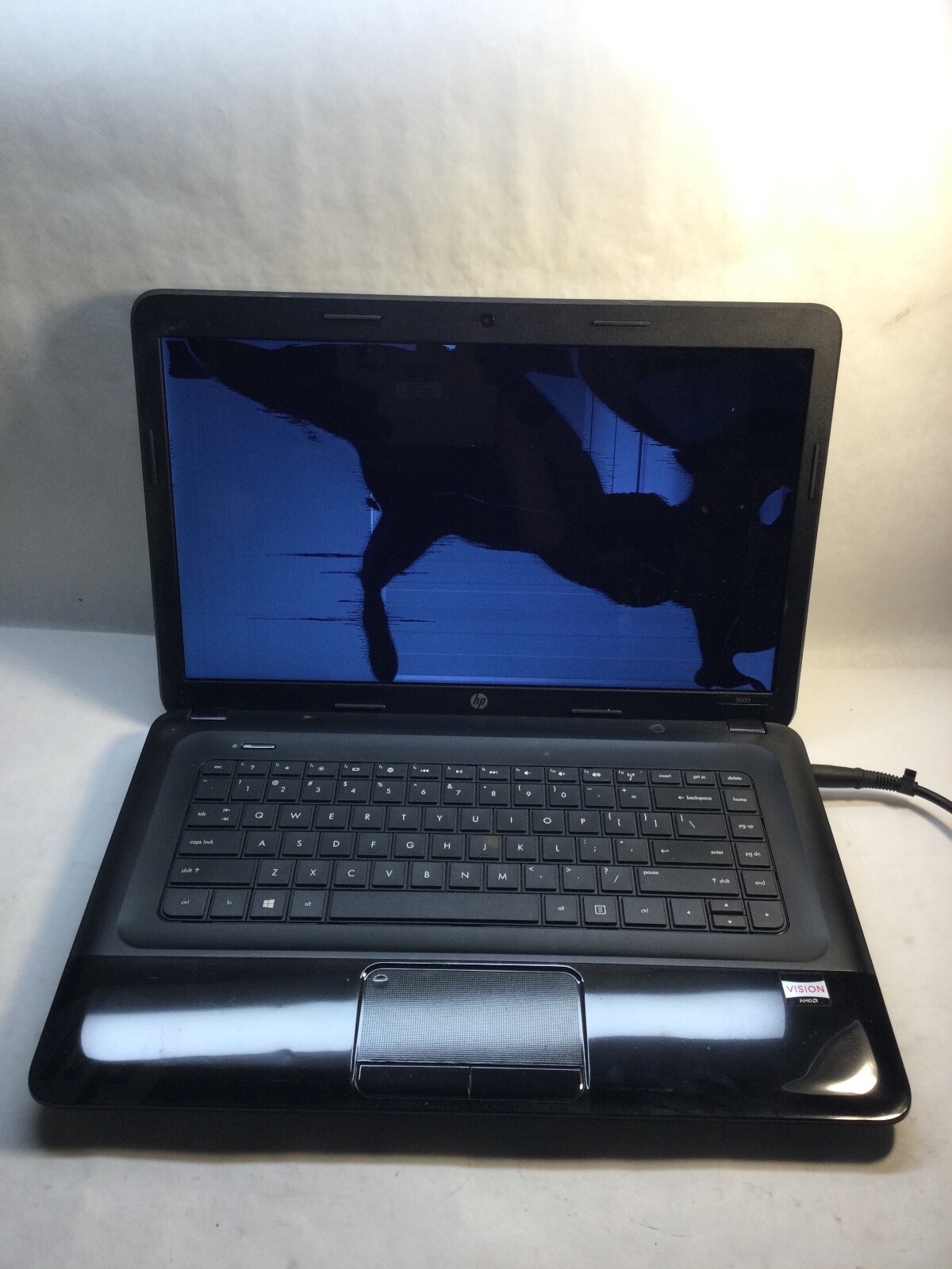 HP 2000 15" Laptop AMD E2  -BOOTS/BAD DISPLAY - MZ