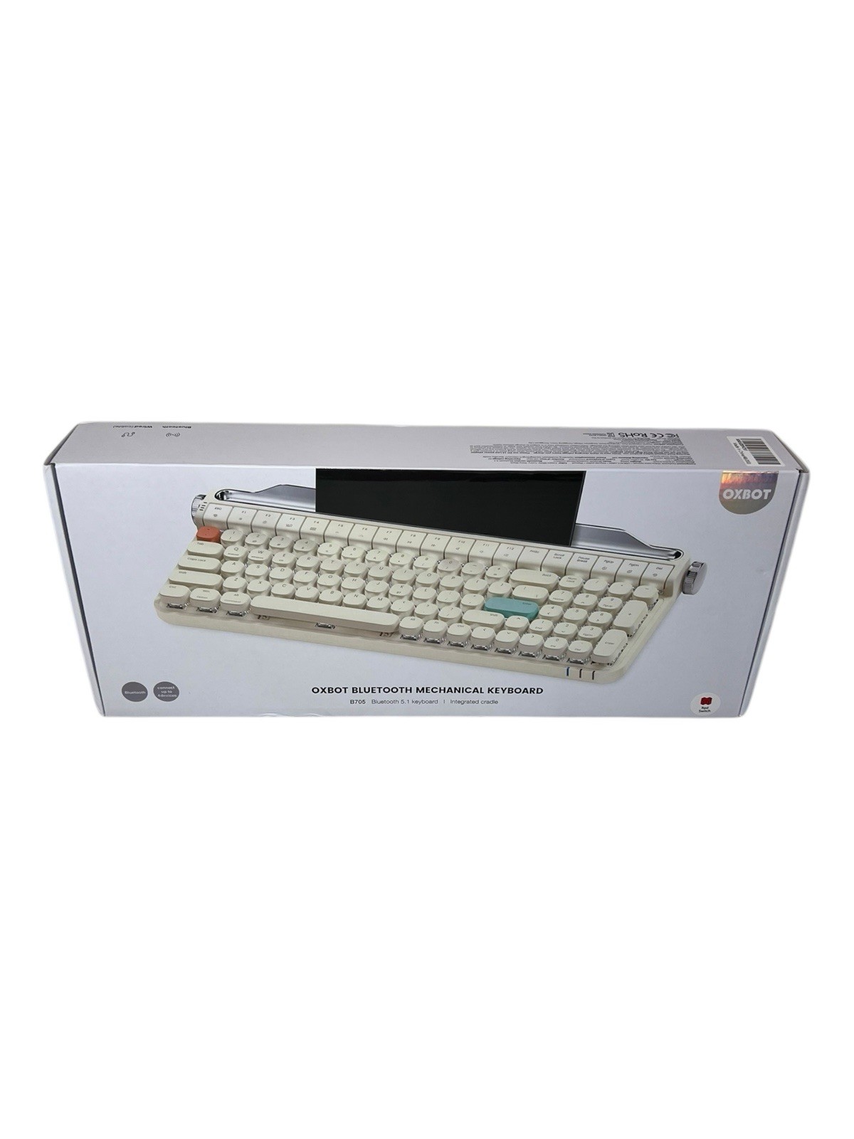 Mechanical Keyboard,Multi OS Gaming Keyboard with 100 Keys Retro Typewriter