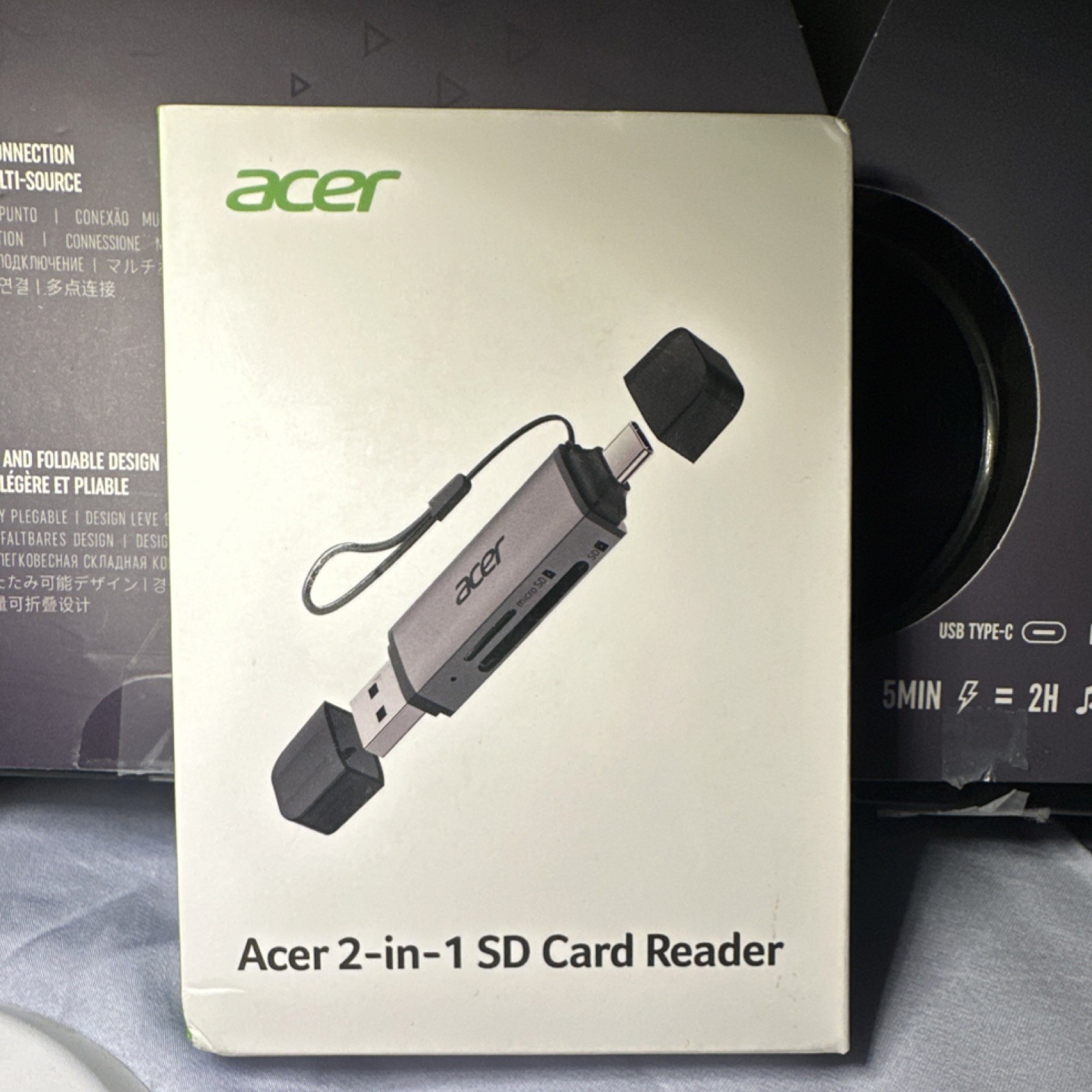 Acer 2-in-1 Card Reader USB-A/USB-C for SD & microSD, MPN ODK4E0