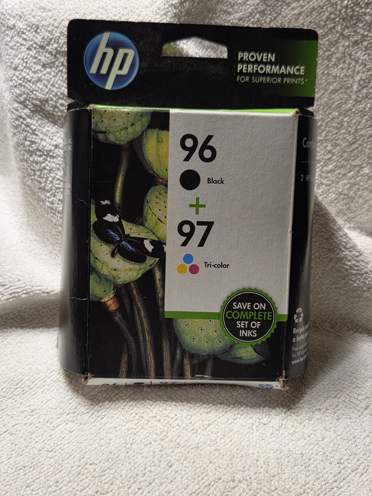 HP 96 / HP 97 Black & Color Ink Cartridges C9353FN  OEM  Sealed Box Sept 2015