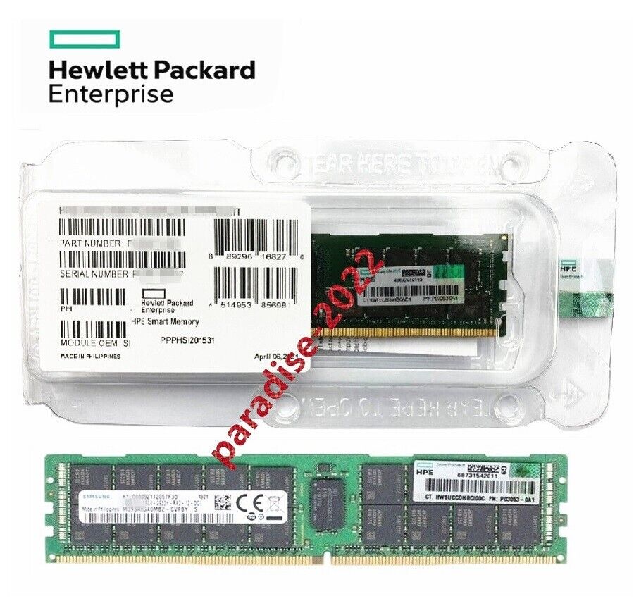 NEW HPE 16GB 805349-B21 809082-091 1RX4 DDR4 PC4-2400T RDIMM GEN9 Server Memory
