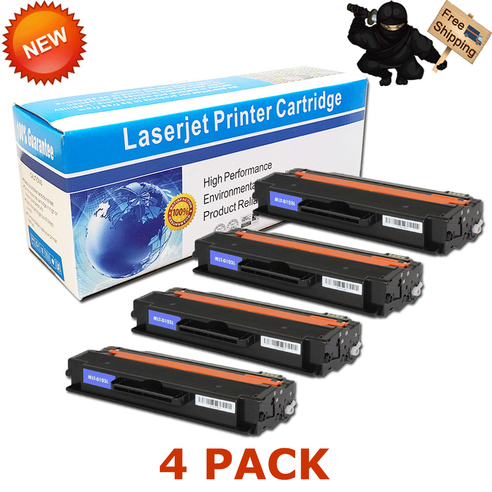 4 Pack MLT-D103L Toner Cartridge for Samsung 103L ML-2955DW ML-2955ND SCX-4729FW