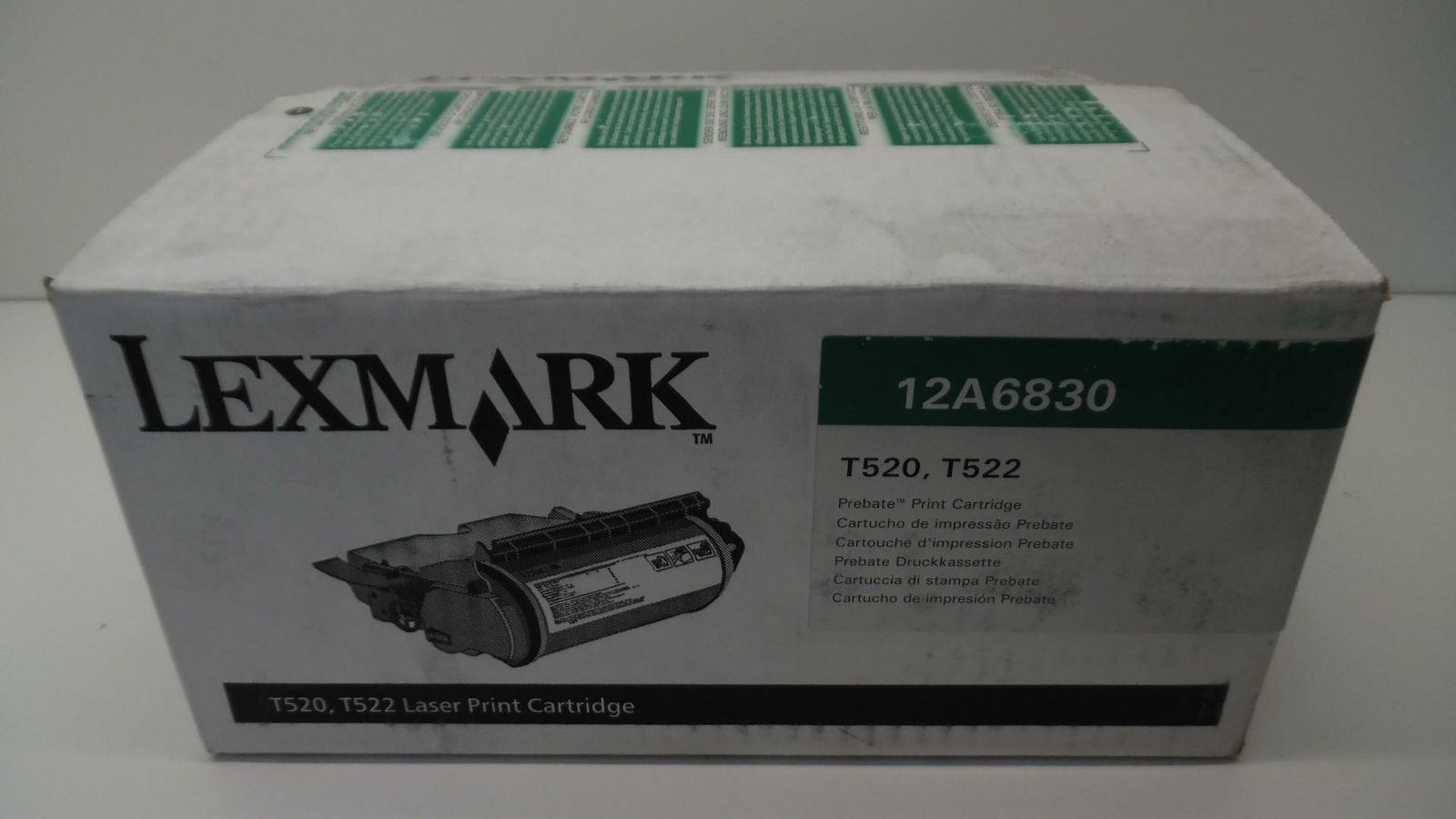 Original Lexmark 12A6830 Laser Print Cartridge - Open Box Sealed