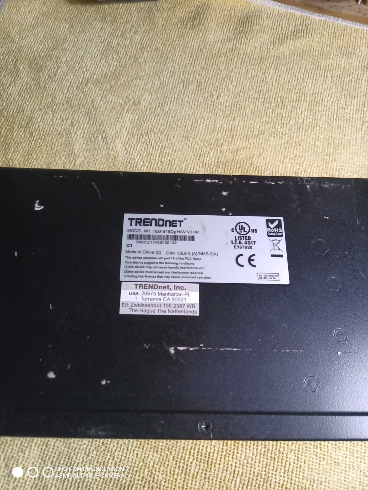 TRENDnet  TEG (TEG-S16Dg) 16-Ports External Switch