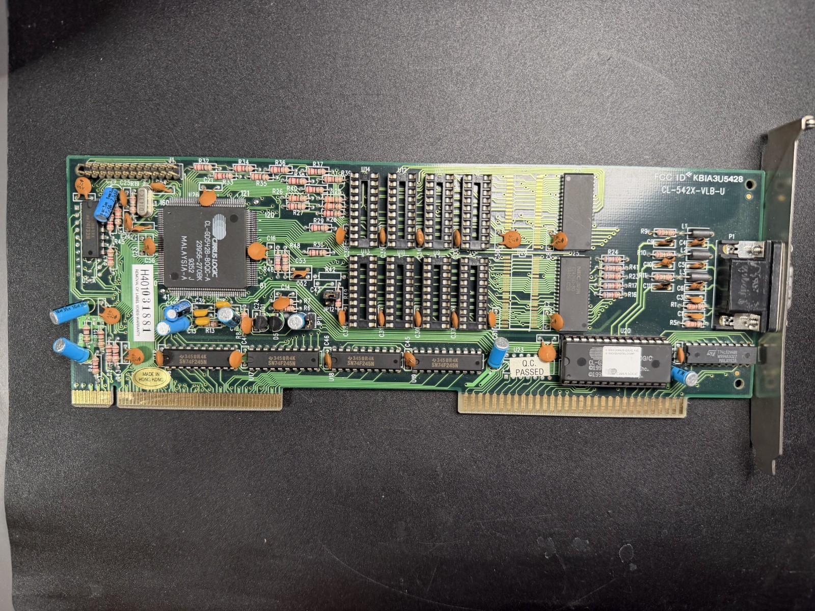 Vintage VESA CL-542X-VLB-U CIRRUS LOGIC FCC ID KBIA3U5428 Tested