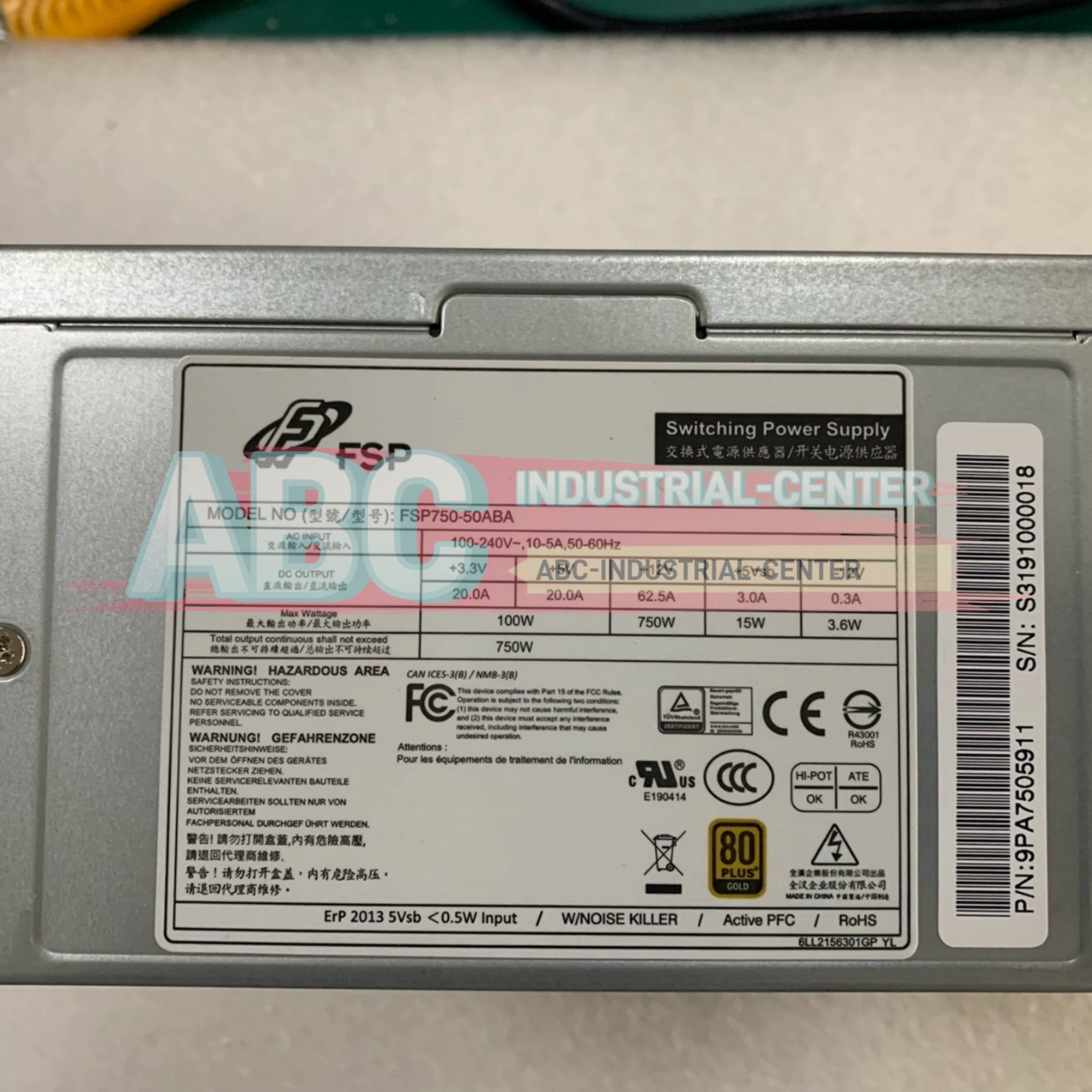 1PCS New FSP FSP750-50ABA Industrial control computer power supply#