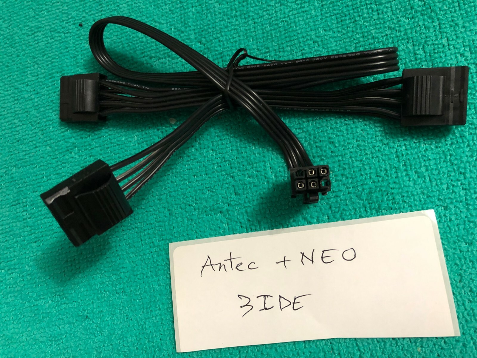 Antec  6 Pin perif   To 3x  IDE  Power Supply CABLE for antec NEO HE550 