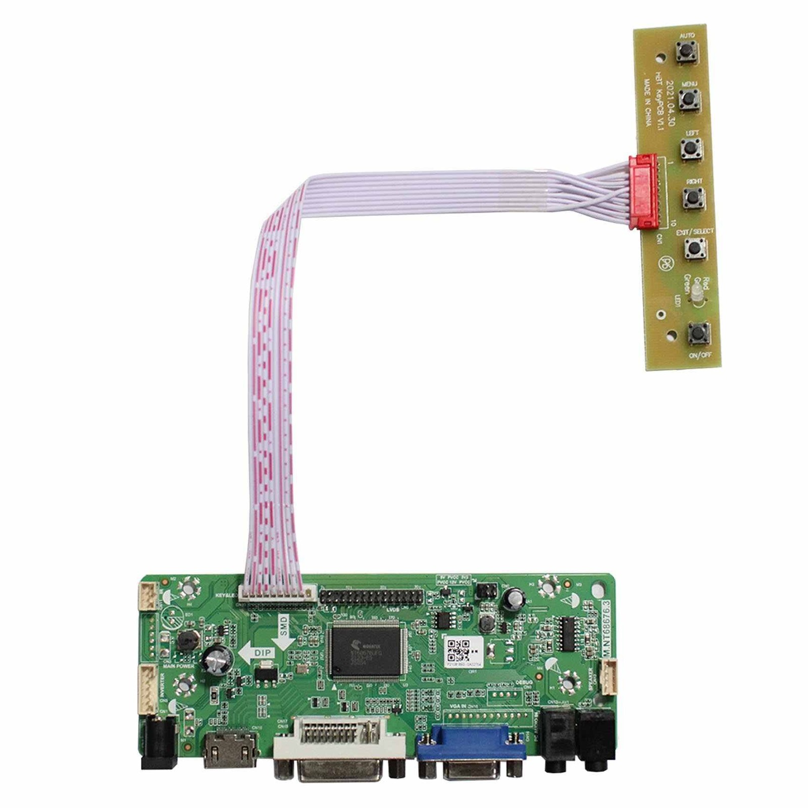 VSDISPLAY HD MI DVI VGA Audio LCD Controller Board Fit for 17inch 4:3 1280X960 D