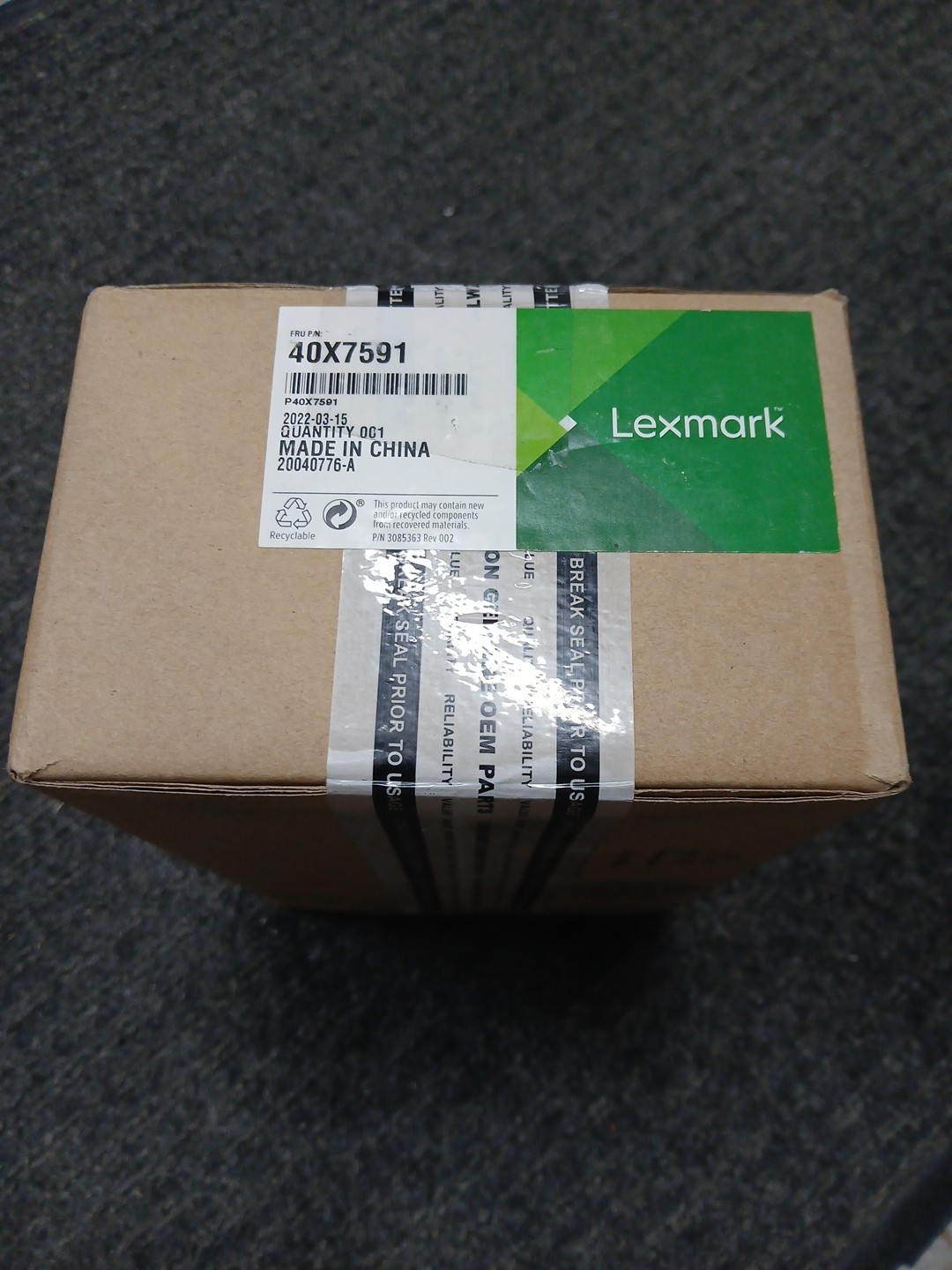 NEW Genuine Lexmark Media Feeder Motor 40X7591