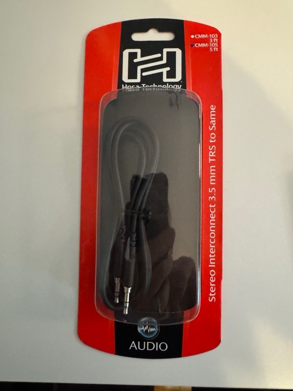 HOSA Technology Stereo Interconnect 3.5mm TRS to same NIP