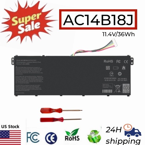 ✅AC14B13J AC14B18J Battery 36Wh For ACER ASPIRE ES1-571 ES1-533 3ICP5/57/80 US