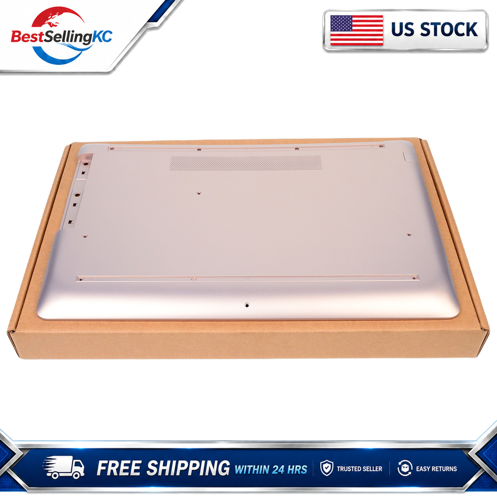Rose Gold Bottom Cover Base Enclosure for HP 17-BY 17T-BY 17-CA 17Z-CA New US