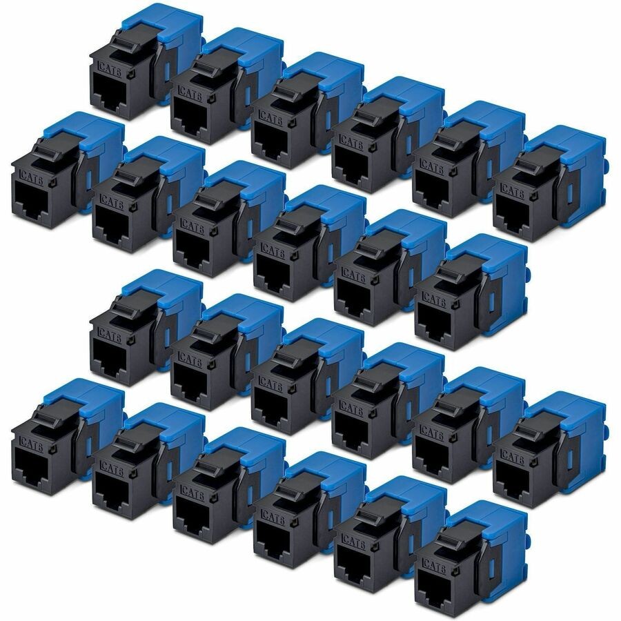 StarTech Cat6 Keystone Jack 24-Pack RJ45 Ethernet Keystone Jacks UTP Cat6 Wall