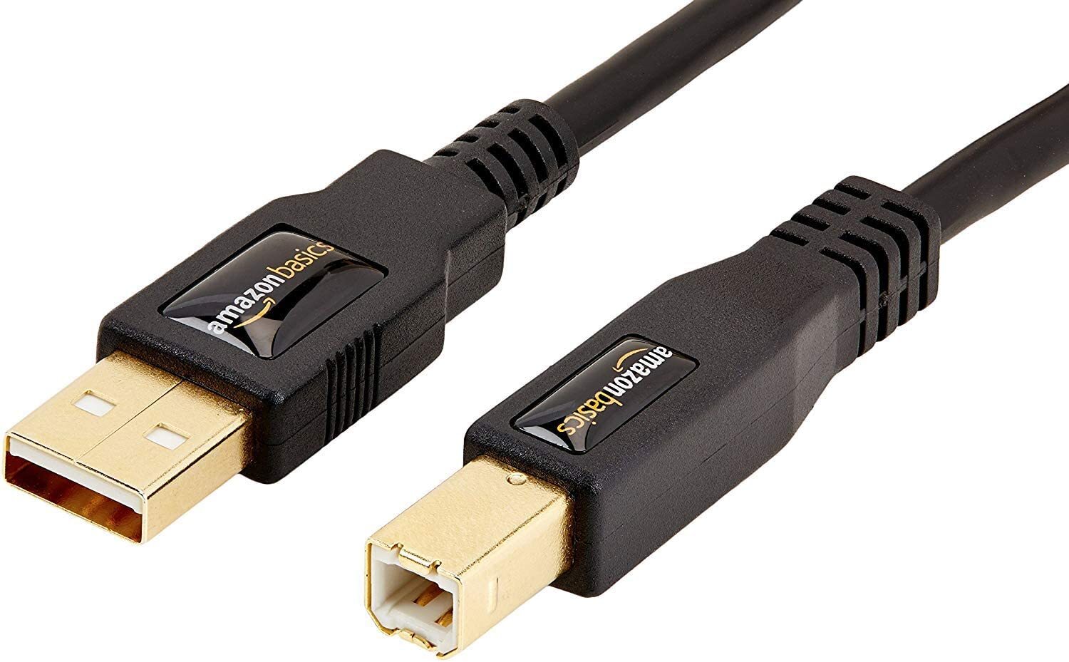 8 PACK Amazon Basics USB 2.0 Printer Cable - A-Male to B-Male Cord - 6 Feet 