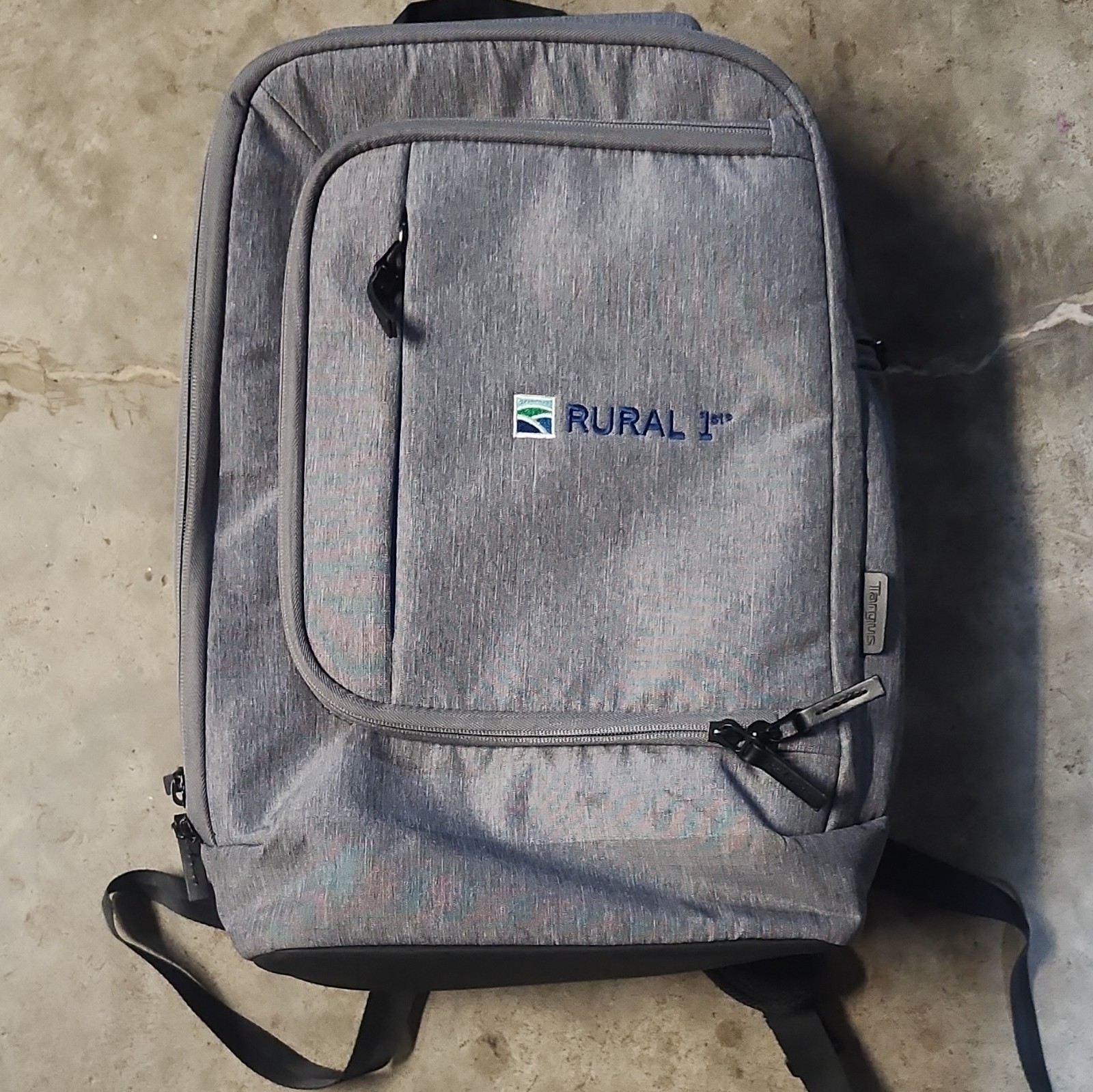 Targus 15" Gray Black Polyester Laptop Backpack w/ USB Port & Partitions