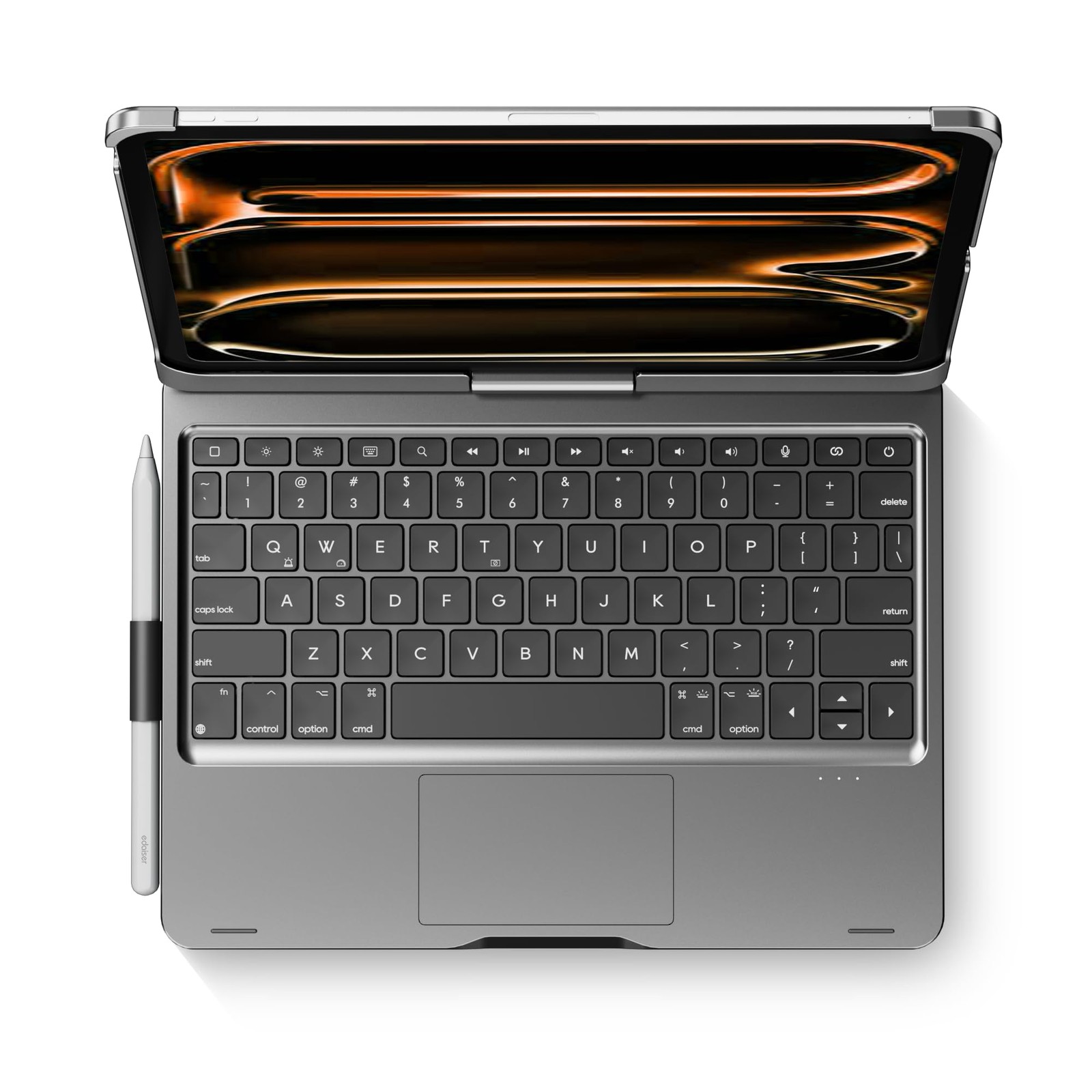 edaiser Swivel Keyboard Case for iPad Pro 11-inch M5 M4 (2025 2024) Gray