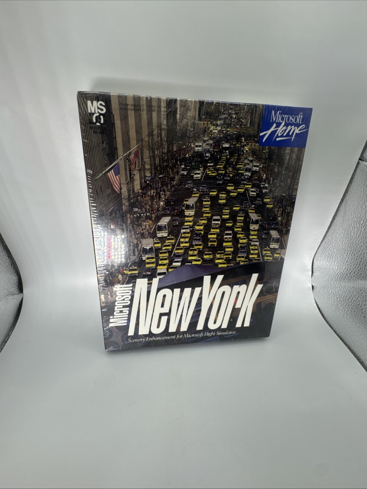 Rare Vintage Microsoft Flight Simulator:NewYork Scenery Enhancement (Big Box Pc)