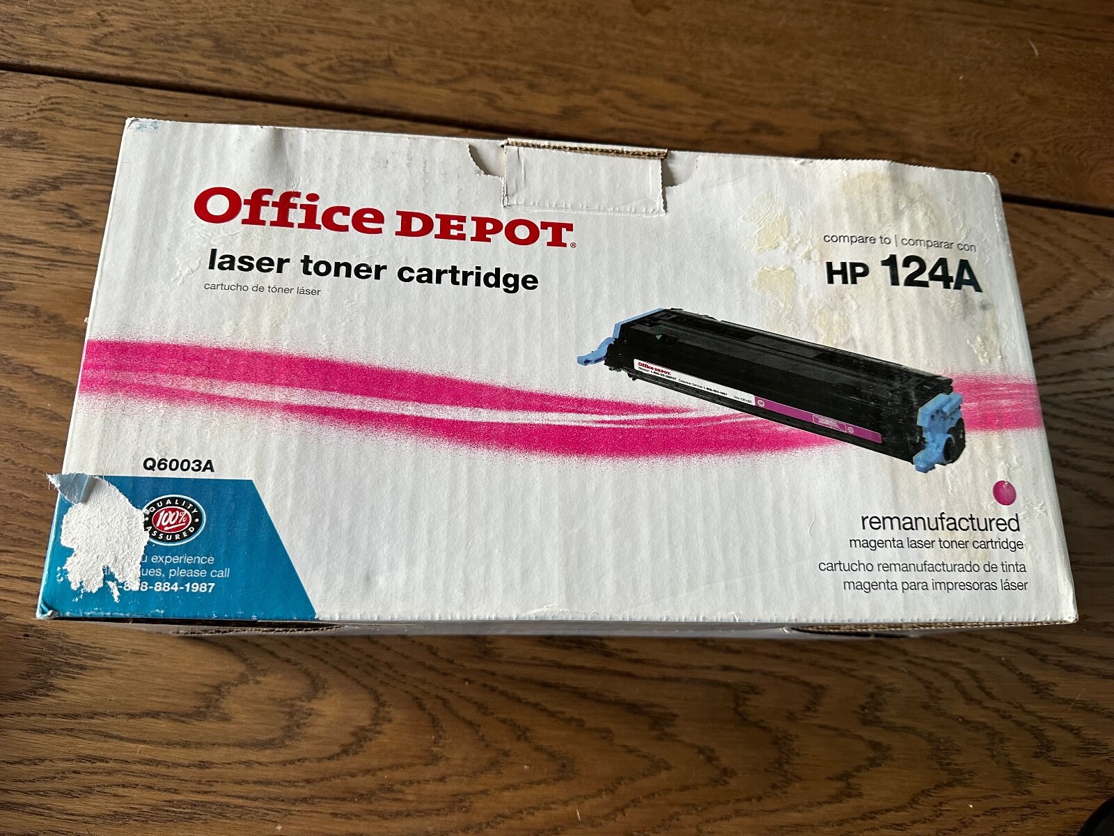 New Office Depot Magenta Toner Cartridge Replaces HP 124