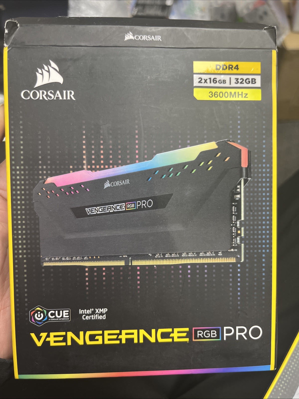 Corsair Vengeance RGB Pro 32GB (2x16GB) DDR4 3600MHz Ram (CMW32GX4M2D3600C18)