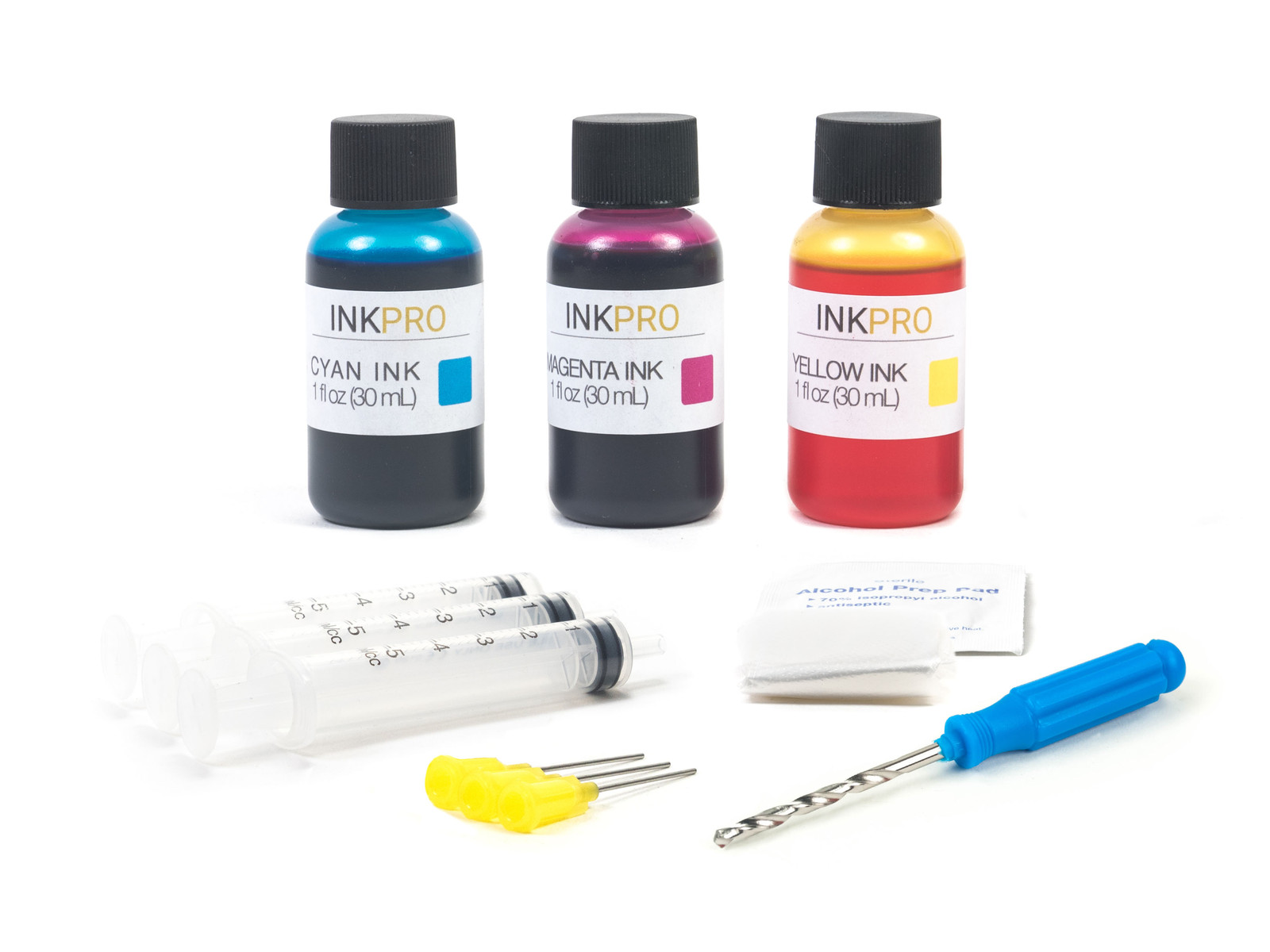 Hyrax Trading  Premium Tri-Color Ink Refill Kit for Canon CL-246/246XL 30ml/1oz