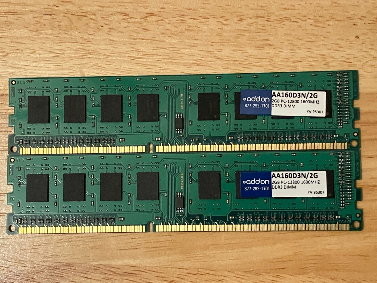 New Open Box Addon 4GB PC3-12800, 1600 Desktop Ram Kit