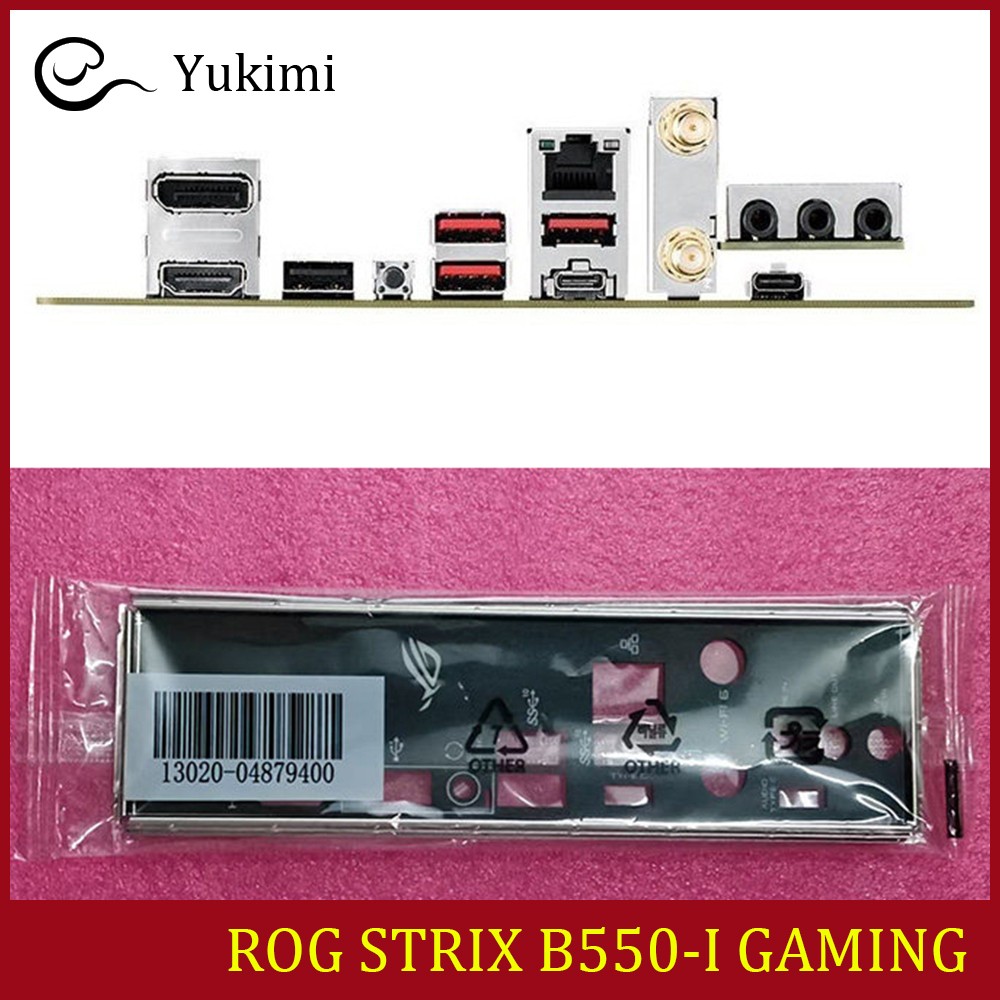 NEW FOR ASUS ROG STRIX B550-I GAMING Ｍotherboard I/O Shield Backplate