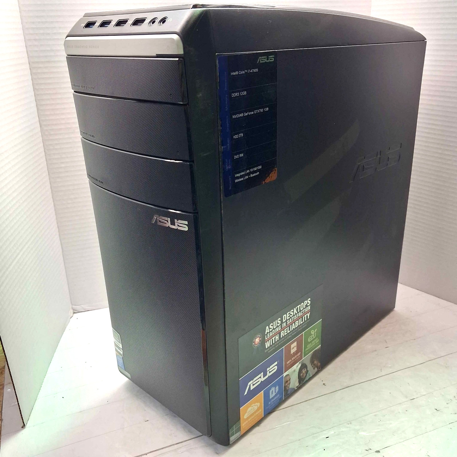 Asus M51AD Desktop PC Intel Core i7-4790S 3.2GHz 12GB RAM GTX 750 No HDD/OS ^