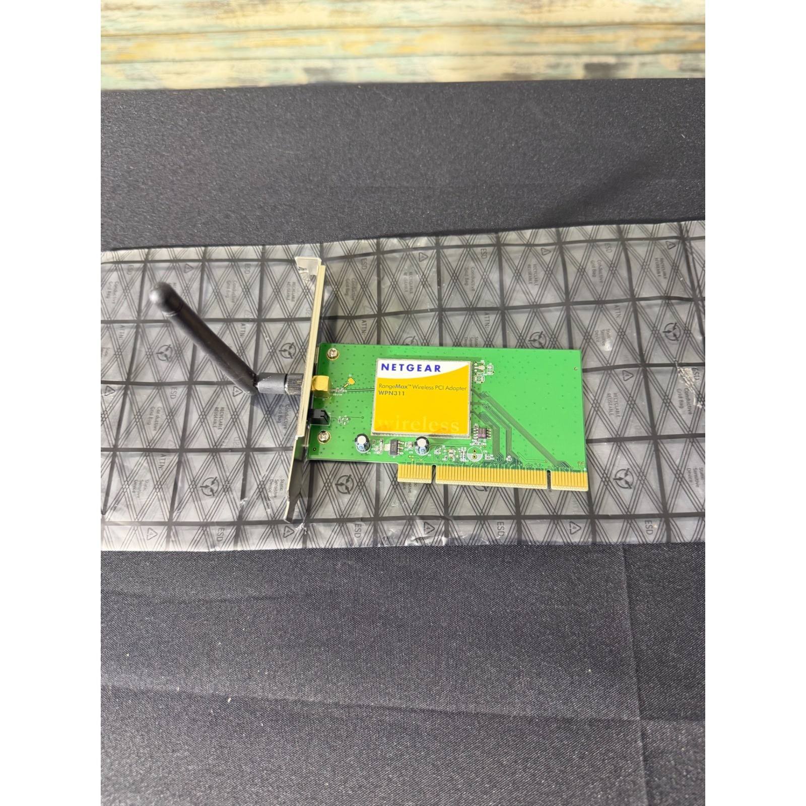 Netgear Wireless PCI Adapter WPN311 Green Excellent RangeMax 32-bit Rev A2